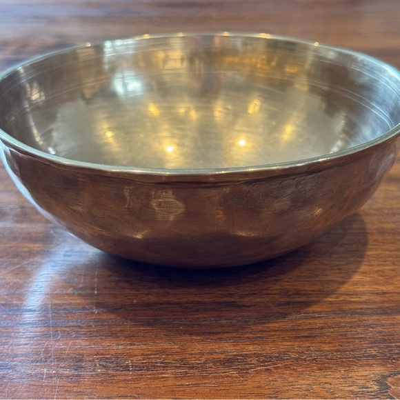 Brass Hand Hammered Nepal 6” Beautiful - Picture 1 of 8